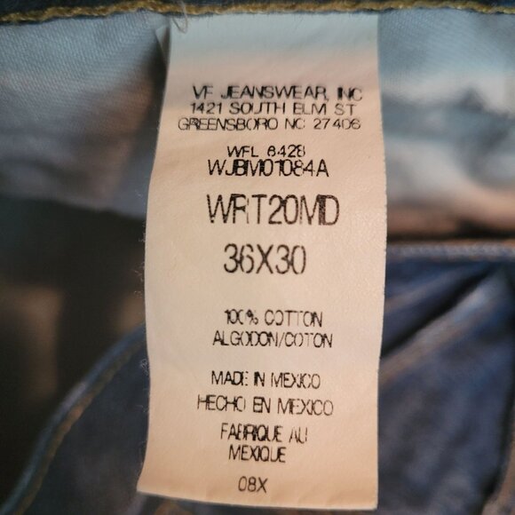 Wrangler Jeans 36x30 Bootcut Dark Wash WRT20MD Western Rodeo Work Wear - Picture 5 of 10